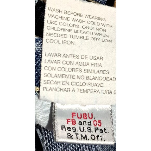 Fubu The Collection Jeans Womens 9/10 Blue Denim Bootcut Stretch Casual - Picture 5 of 12